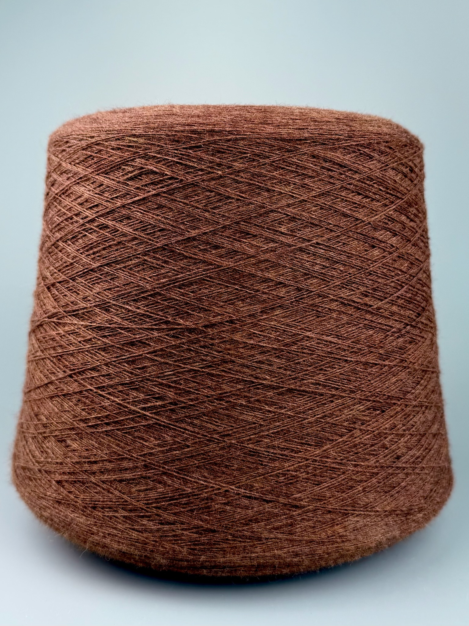 Botto Poala Art. Supergeelong Nm 1/15 – Merino Supergeelong Garn col. 1731 Natürliches Rost Mélange foto 2